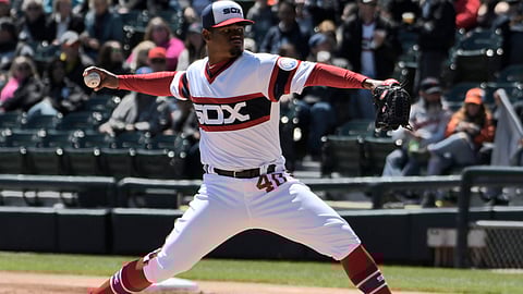 White Sox starting pitcher Reynaldo Lopez had 14 of the 20 strikeouts against the Tigers Sunday (David Banks)