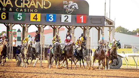 Racing at Indiana Grand