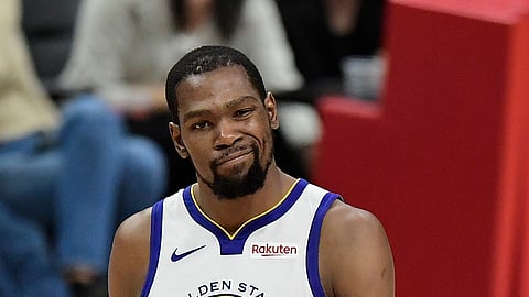 Golden State Warriors forward Kevin Durant is now eyeing the Houston Rockets. (AP Photo/Mark J. Terrill)