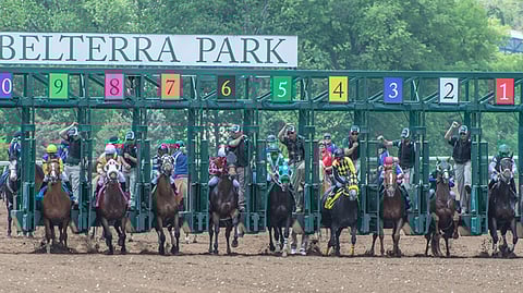 Racing at Belterra Park in Cincinnati, Ohio.