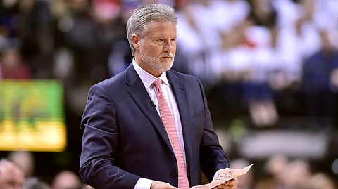 Sixers head coach Brett Brown in Game 1 on April 27 (Frank Gunn/The Canadian Press)