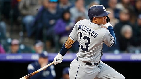 Incarcerated Bob is looking for a big game tonight from the San Diego Padres’ Manny Machado. (AP Photo/David Zalubowski)
