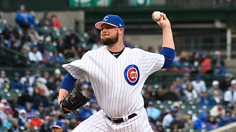 Cubs lefthander Jon Lester (shown here in his May 12 start) has never lost to the Phillies (David Banks)