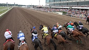 Racing at Canterbury Park