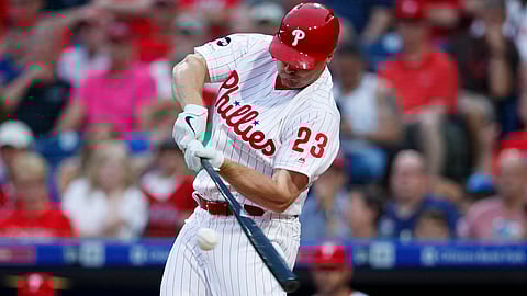 Jay Bruce’s bat has gone a long way to helping the Phillies to their three-game winning streak (Matt Slocum)