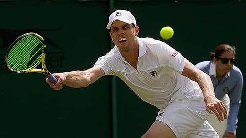 United States’ Sam Querrey plays Wednesday, August 21 at the ATP Winston Salem Open.