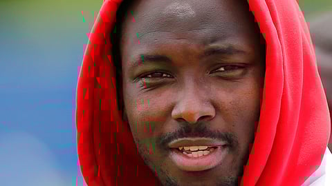 In this June 12, 2019, file photo, then-Buffalo Bills running back LeSean McCoy (25) walks off the field following an NFL football team practice in Orchard Park N.Y. The Kansas City Chiefs announced the signing of two-time All-Pro running back LeSean McCoy on Monday, Sept. 2, 2019, two days after he was released by Buffalo.