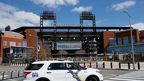 The baseball field at Citizens Bank Park will not see an Opening Day any time soon