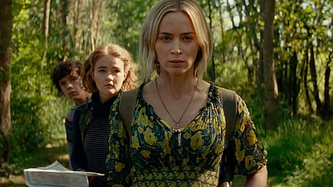 Emily Blunt stars in "A Quiet Place II," whose opening is being postponed because filmgoers are looking for their own quiet places.