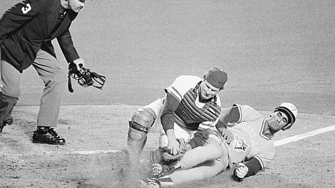 Jim Sundberg, shown here in the 1985 American League Championship Series, caught at least 150 games in three different seasons