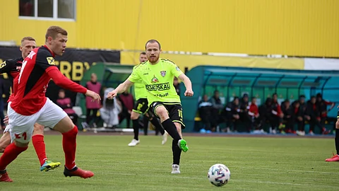 FC Shakhtyor Soligorsk in action