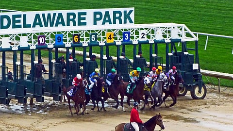 Racing at Delaware Park.