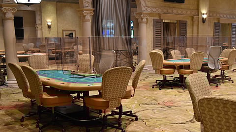 The re-designed Borgata poker room.