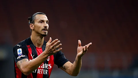 AC Milan's Zlatan Ibrahimovic, who's recovered from Covid-19. will play before only 1,000 fans as Inter Milan hosts city rival AC Milan.