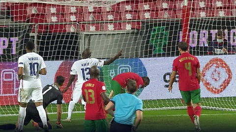 Kante scores the winning goal for France U21 against Portugal