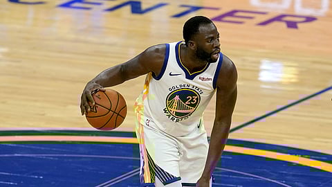 Golden State Warriors forward Draymond Green (23) faces the Mavericks tonight.