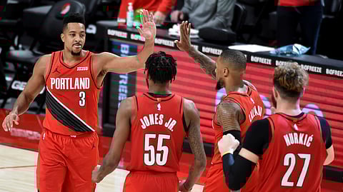 Portland Trail Blazers guard CJ McCollum needs to knock down some threes tonight.
