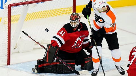 The Philadelphia Flyers and New Jersey Devils do battle again Saturday evening.