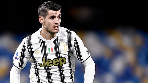 Álvaro Morata of Juventus in action