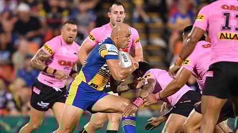 Blake Ferguson of the Parramatta Eels of the NRL.