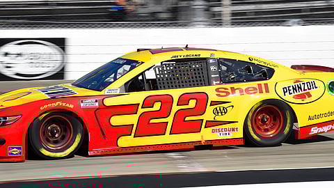 As our editor needed AAA today, it's nice to their logo on Joey Logano's 22 car. We hope he won't need a new battery in Richmond.