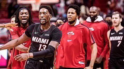 Bam Adebayo, bringing the Heat.