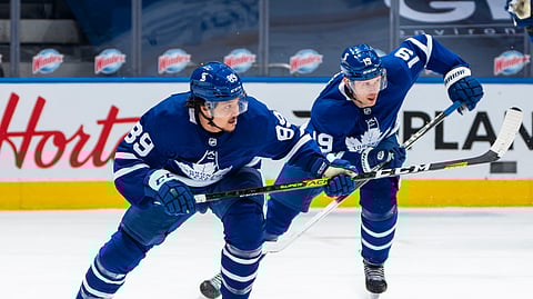 Toronto Maple Leafs in action.