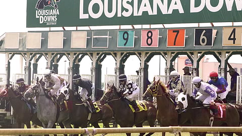 Racing at Louisiana Downs