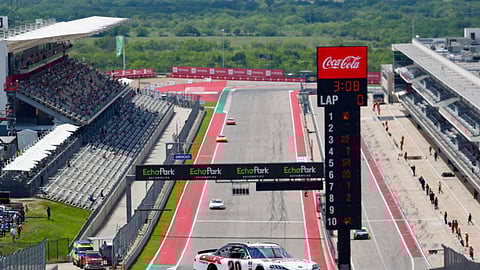 The Circuit of the Americas track in Austin, Texas, home of the Echo ark Texas Grand Prix.