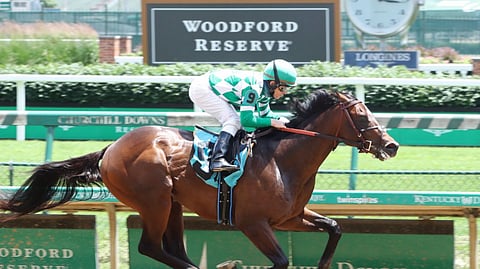 Racing at Churchill Downs.