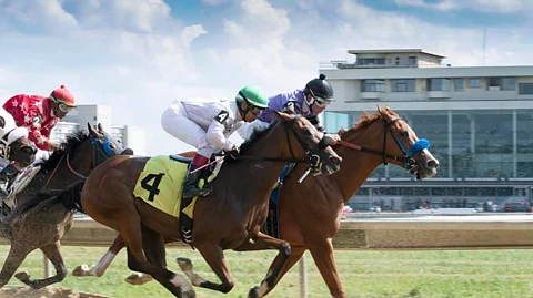 Racing at Thistledown.