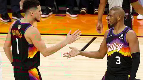 Devin Booker and Chris Paul are up 1-0 in the NBA Finals.