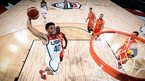 Keldon Johnson going up against Spain.