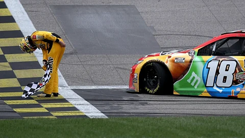 Kyle Busch won in Kansas in May, The Eckel 4 think he may win again.