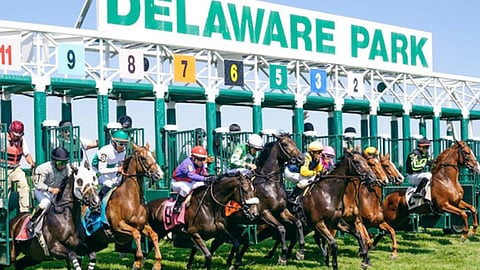 Racing at Delaware Park.