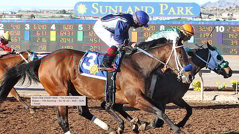 Racing at Sunland Park.