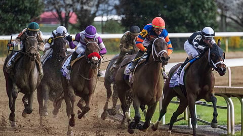 Racing at Keeneland.