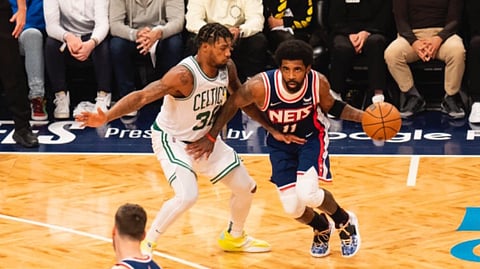 Marcus Smart and the Celtics were all over Kyrie Irving and the Nets in their first round sweep.