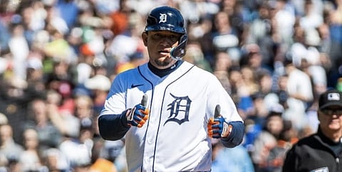 Miguel Cabrera goes for hit number 3,000 today.