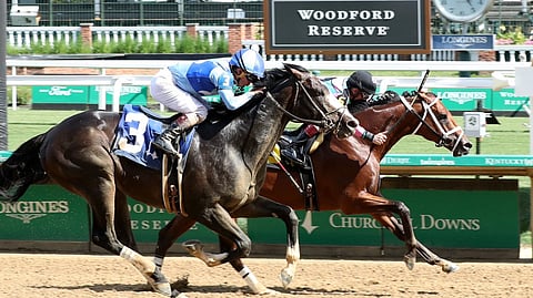 Racing at Churchill Downs.