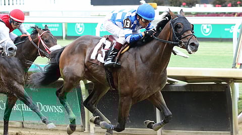 Racing at Churchill Downs.