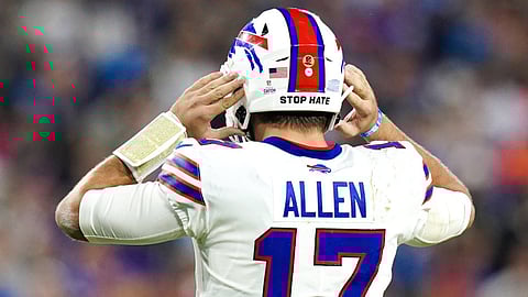 Josh Allen of the Bills, listening in for Mims' picks.