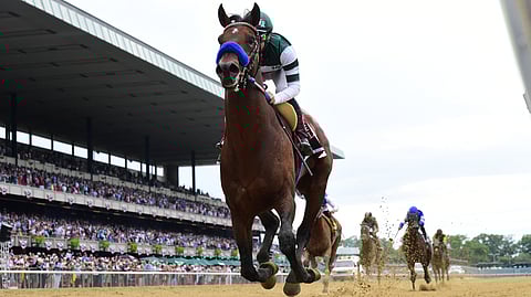 Flightline, easily winning The Metropolitan in June, runs today at Del Mar, Garrity tries to upset the heavy favorite.