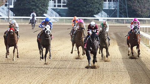 Racing at Keeneland.