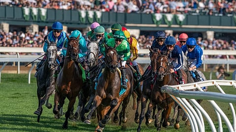 Racing at Keeneland.