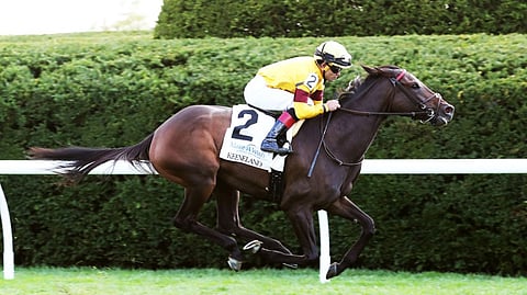 Racing at Keeneland.
