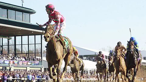 Racing at Keeneland.