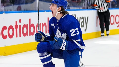 Leafs rookie Matthew Knies.