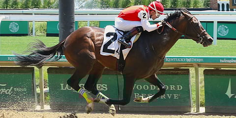 Racing at Churchill Downs.