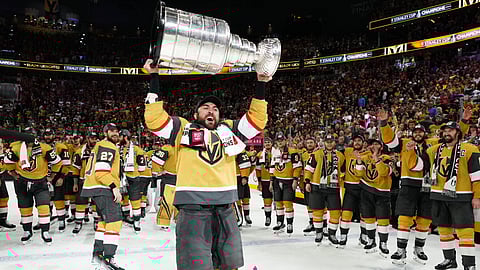 Vegas celebrates the 2023 Stanley Cup.